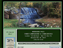 Tablet Screenshot of moravianfallscampground.com